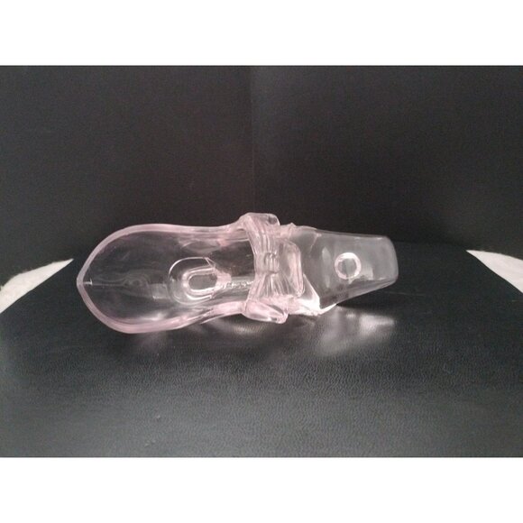 Light Pink Bow Glass Slipper 1876 Centennial Exposition Gillinder Sons 5"1/2 - Picture 10 of 14